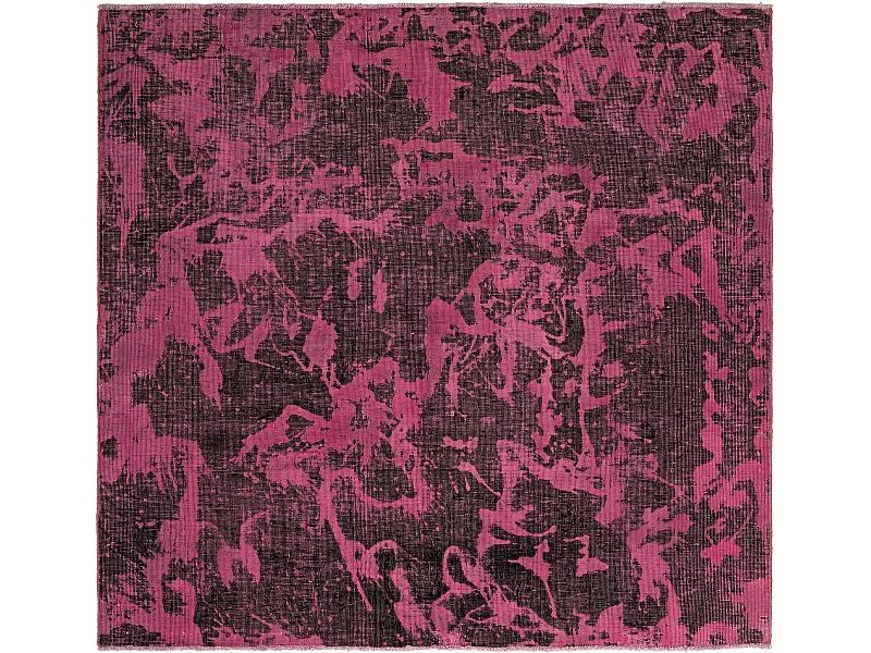 Tapis de laine 133x141 rose Vintage Royal