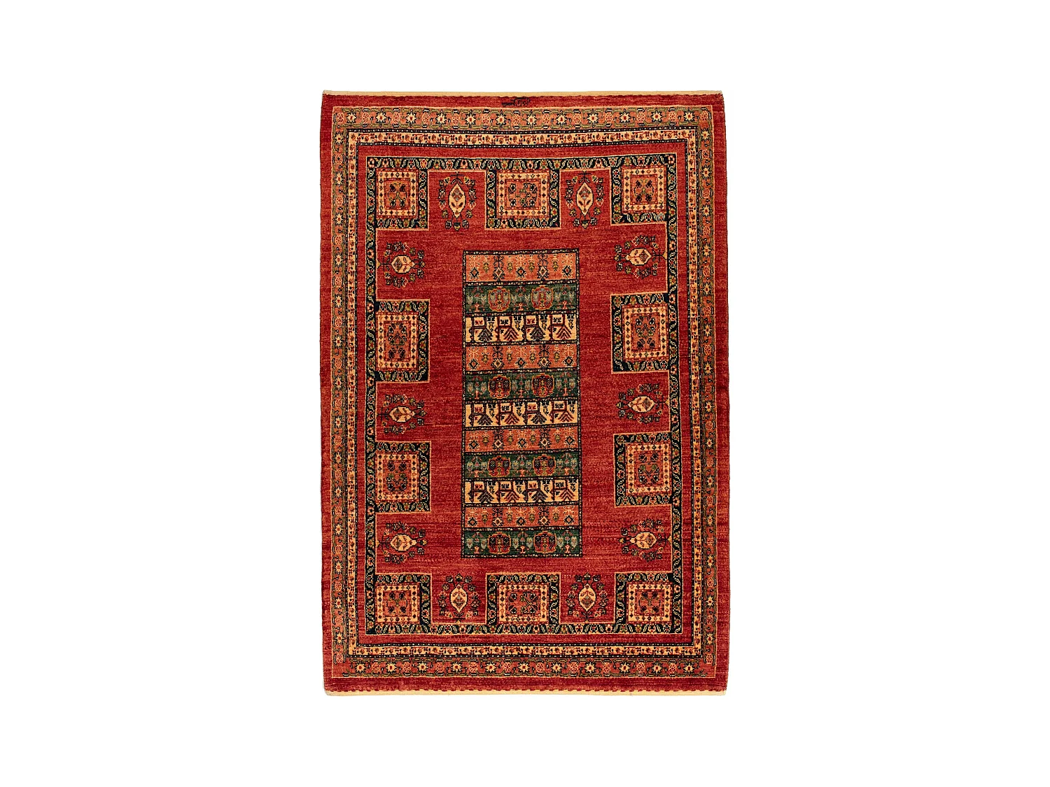 Tapis de laine 115x168 rouge Kashkuli