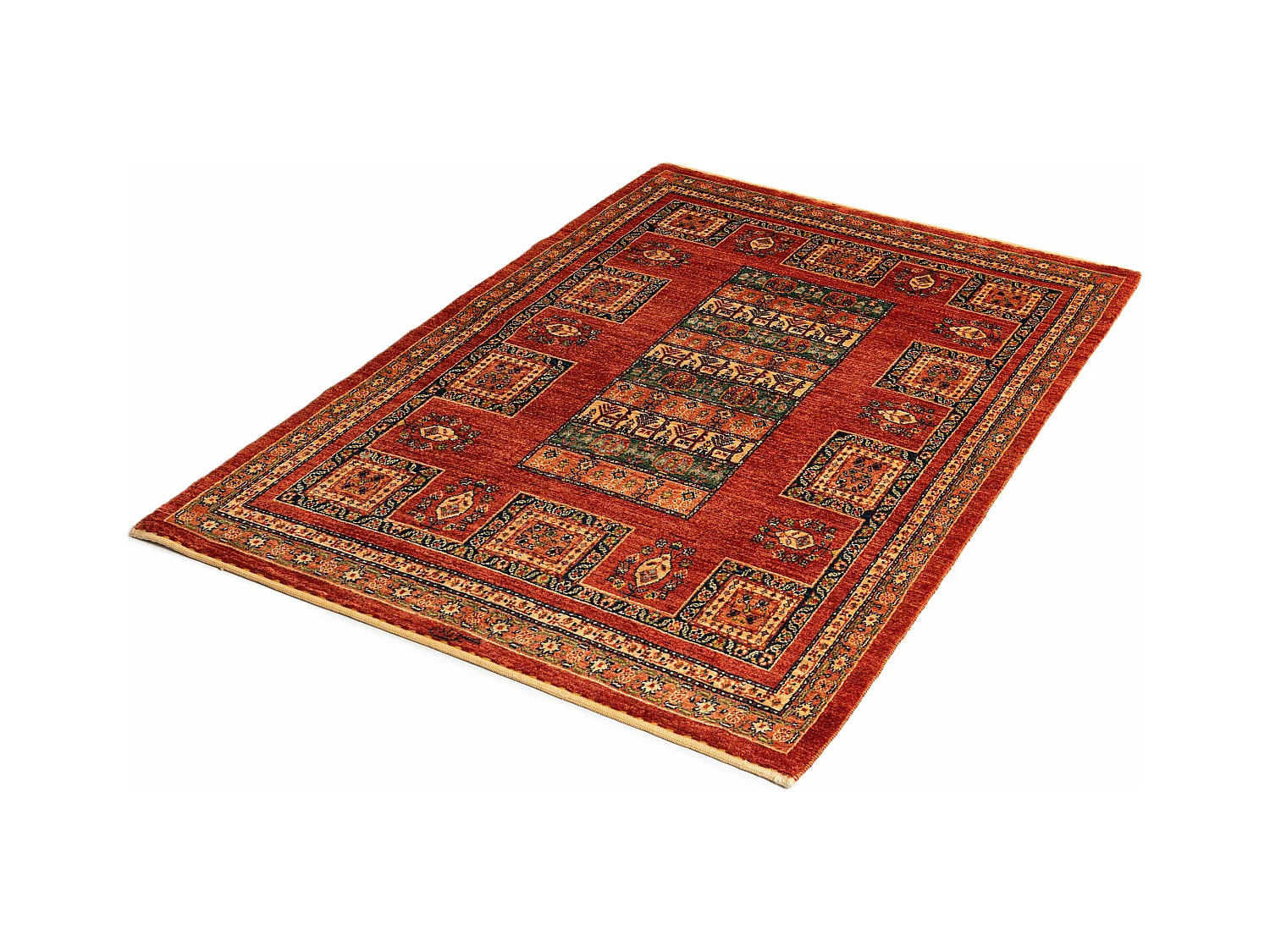 Wollteppich 115x168 Rot Kashkuli