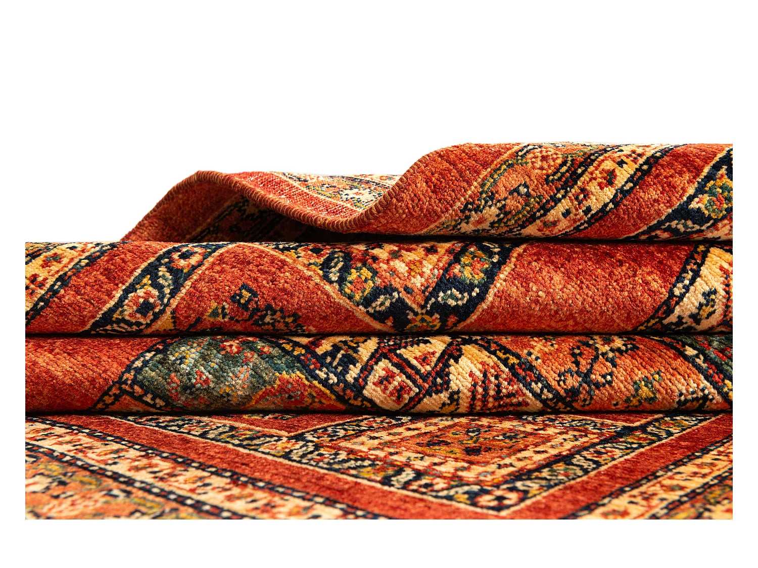 Wollteppich 115x168 Rot Kashkuli