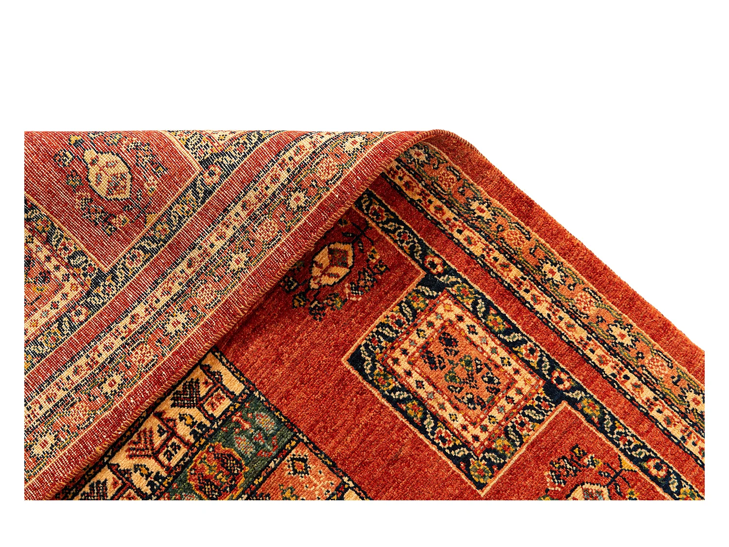 Wollteppich 115x168 Rot Kashkuli