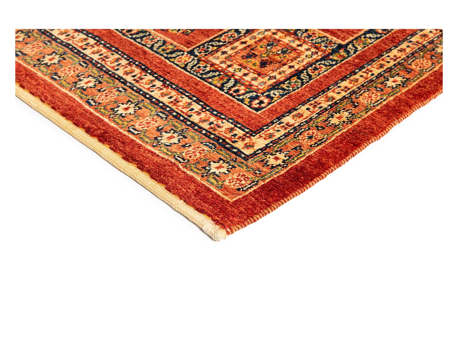 Wollteppich 115x168 Rot Kashkuli