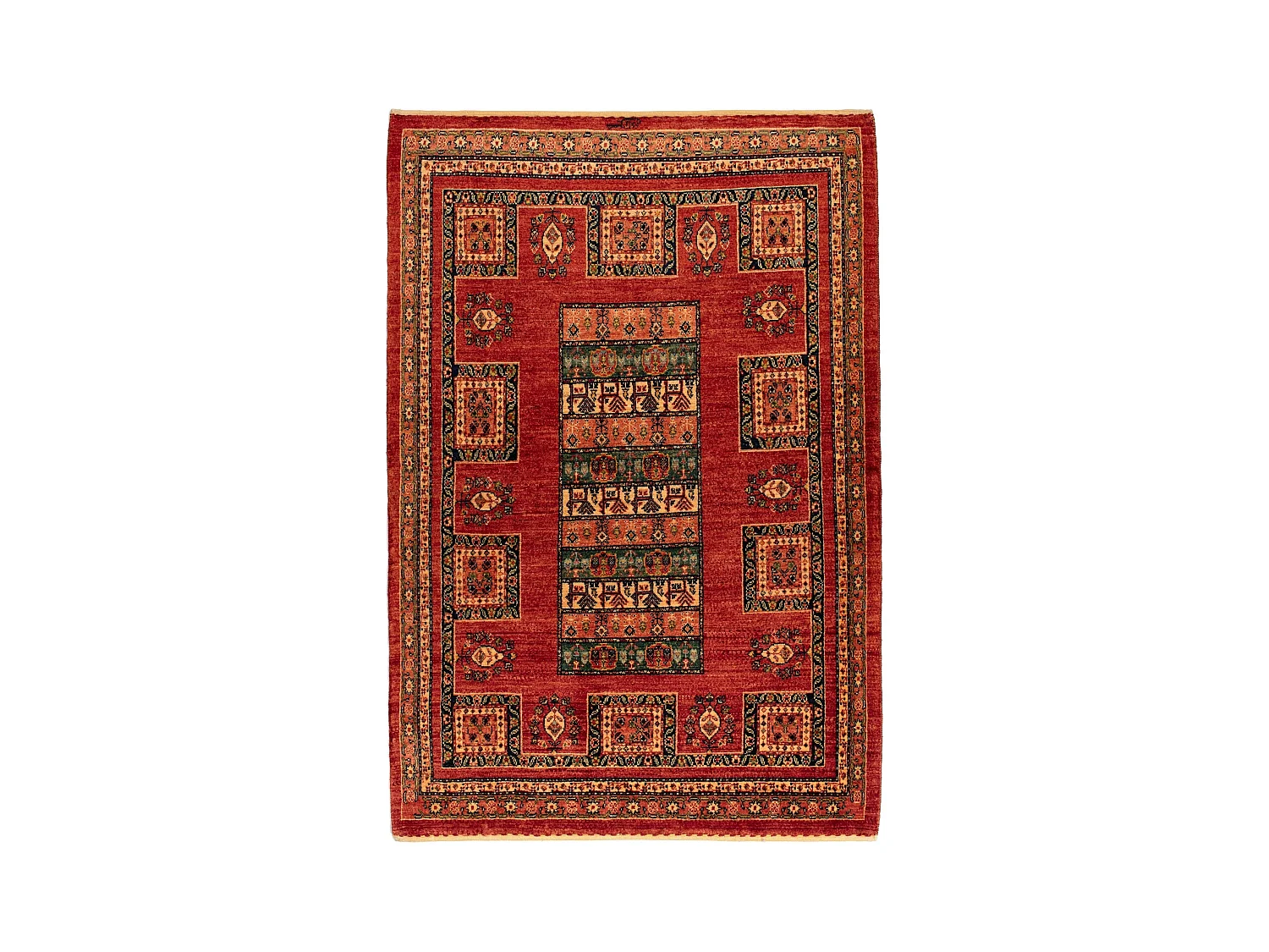 Wollteppich 115x168 Rot Kashkuli