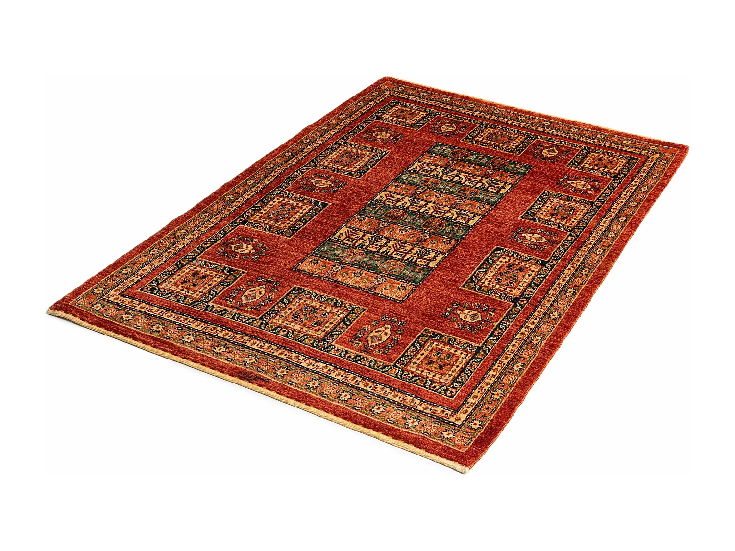 Wollteppich 115x168 Rot Kashkuli