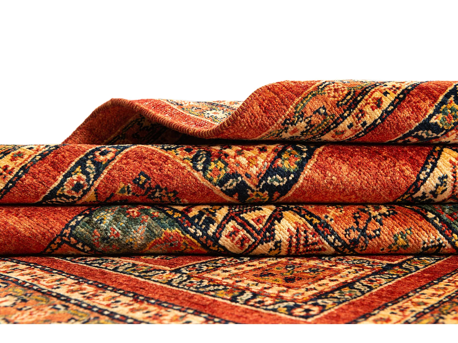 Wollteppich 115x168 Rot Kashkuli