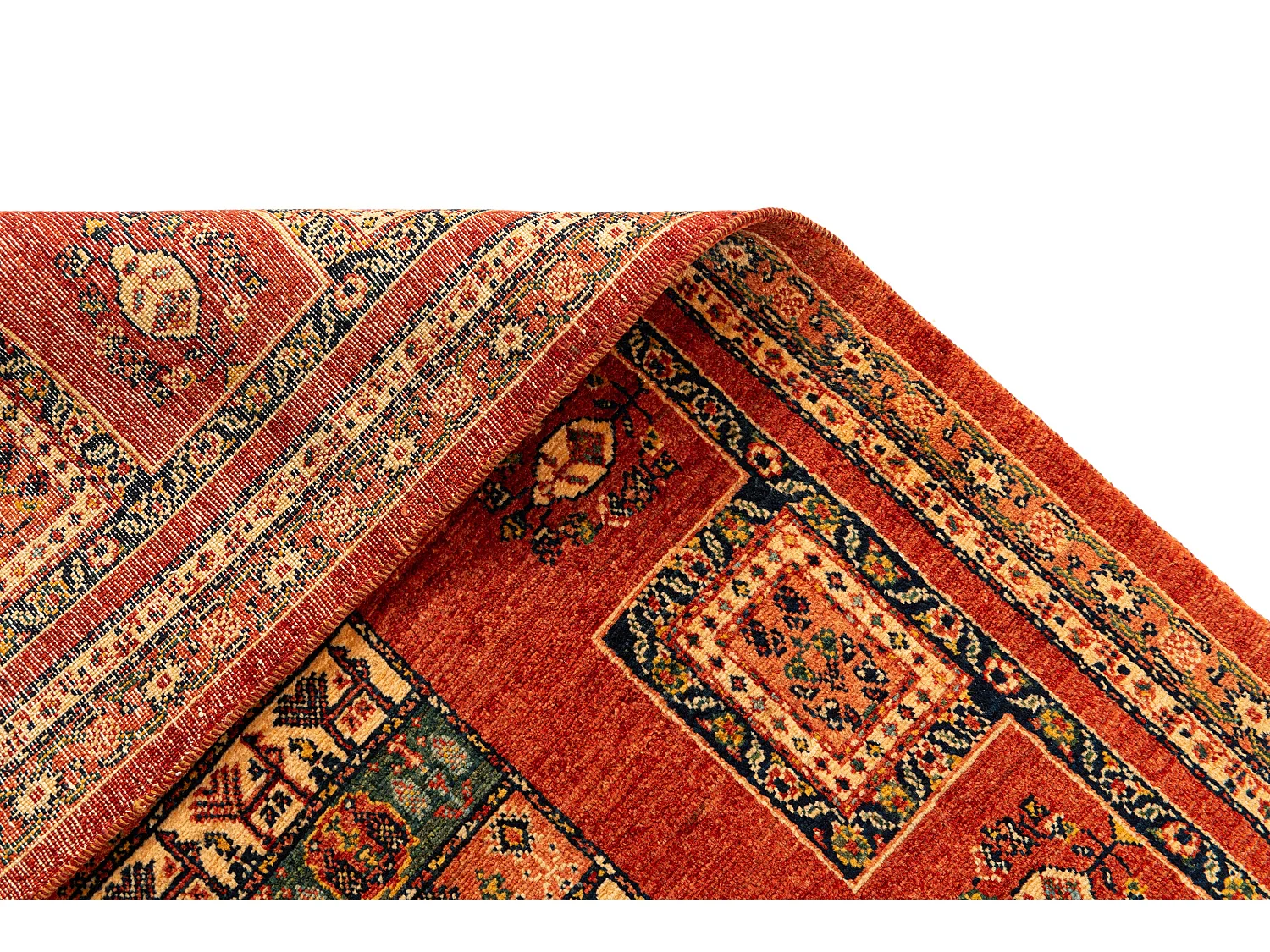 Wollteppich 115x168 Rot Kashkuli