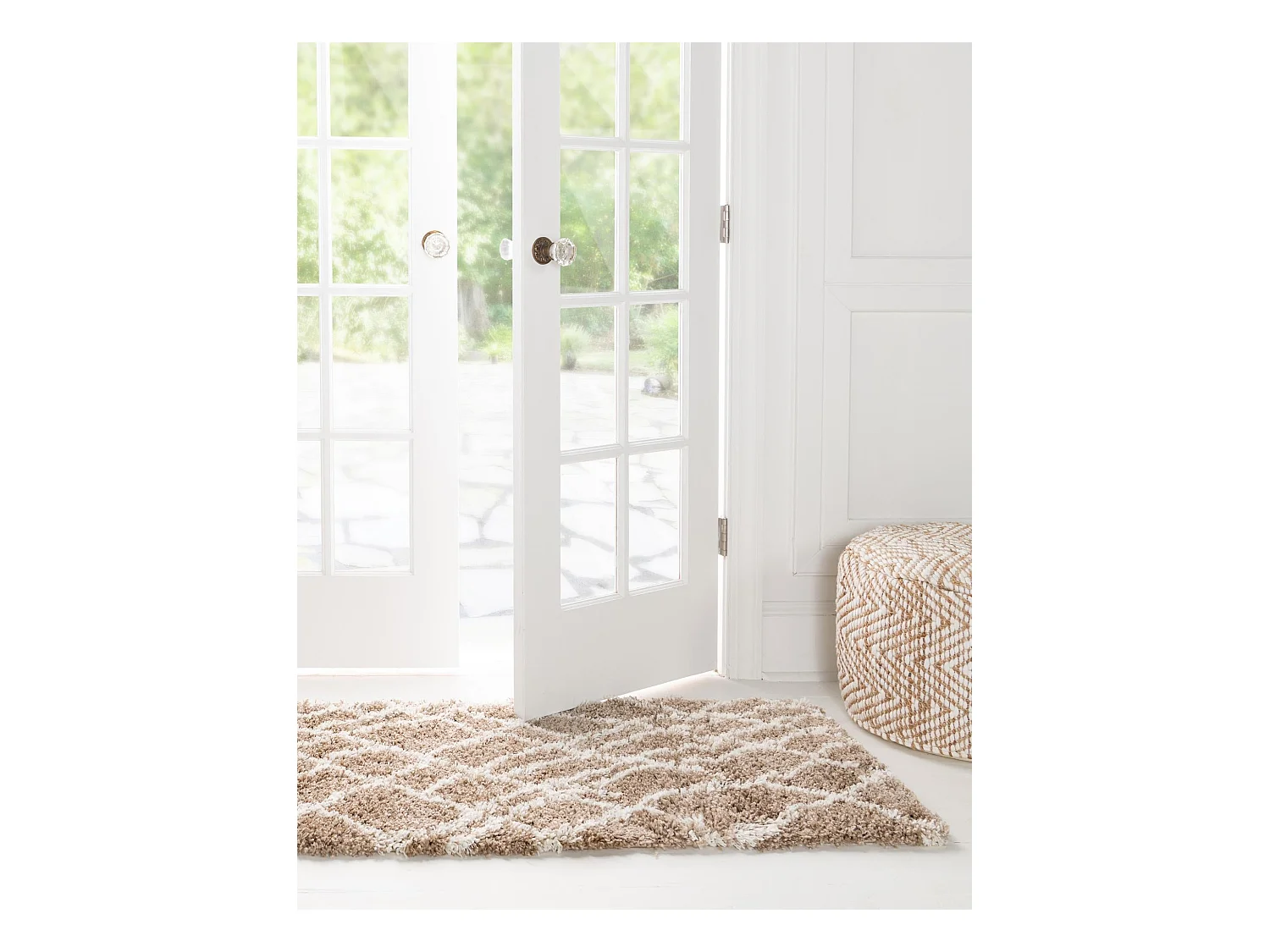 Hochflorteppich 62x120 Braun Lachen Fence