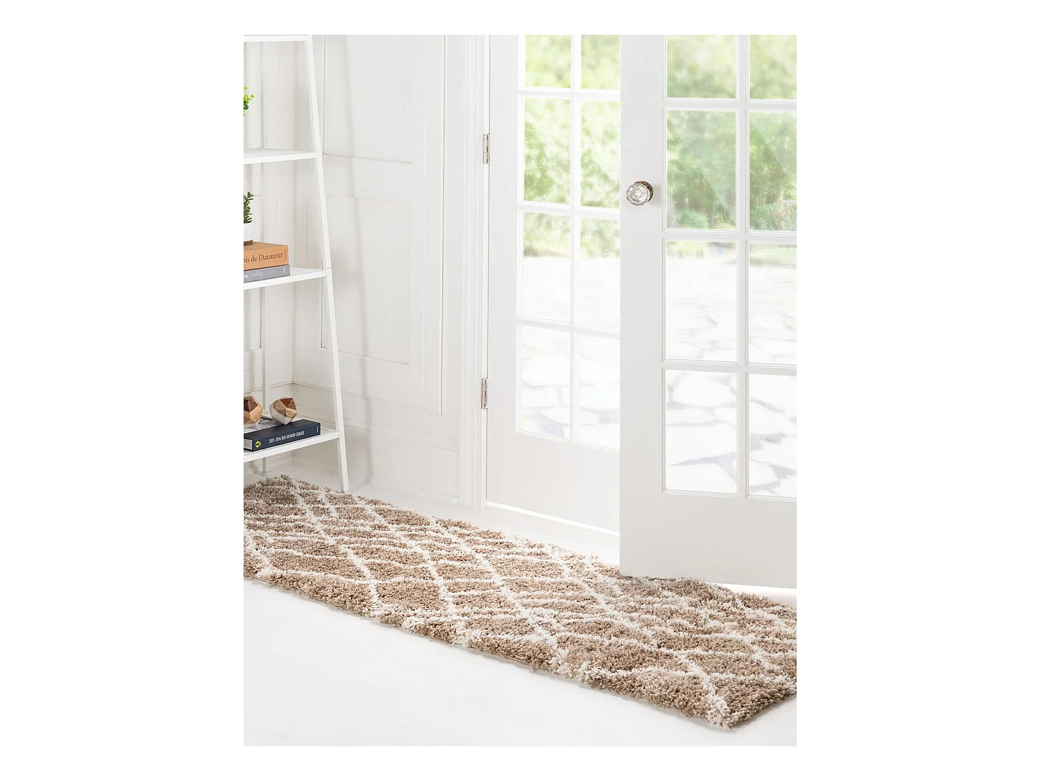 Hoogpolig tapijt 120x62 Bruin Lachen Fence