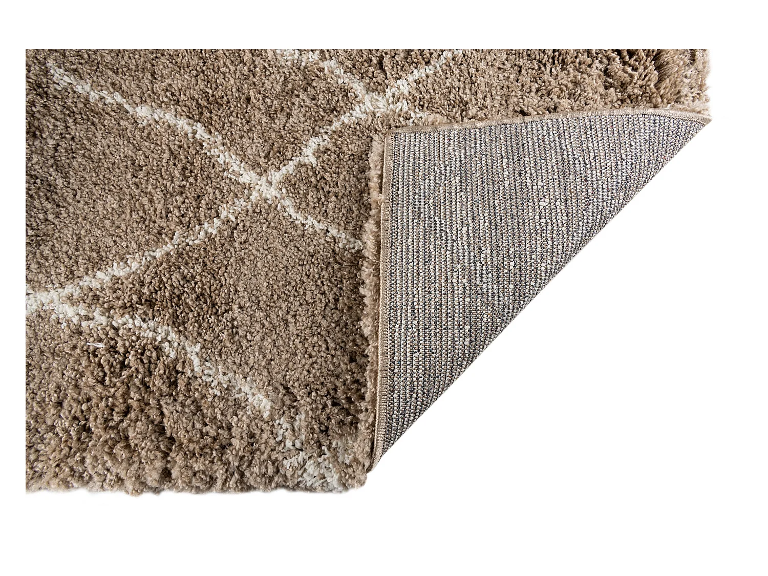 Hoogpolig tapijt 120x62 Bruin Lachen Fence