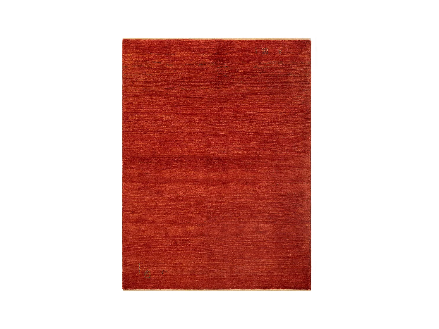 Tapis de laine 129x171 rouge Gabbeh