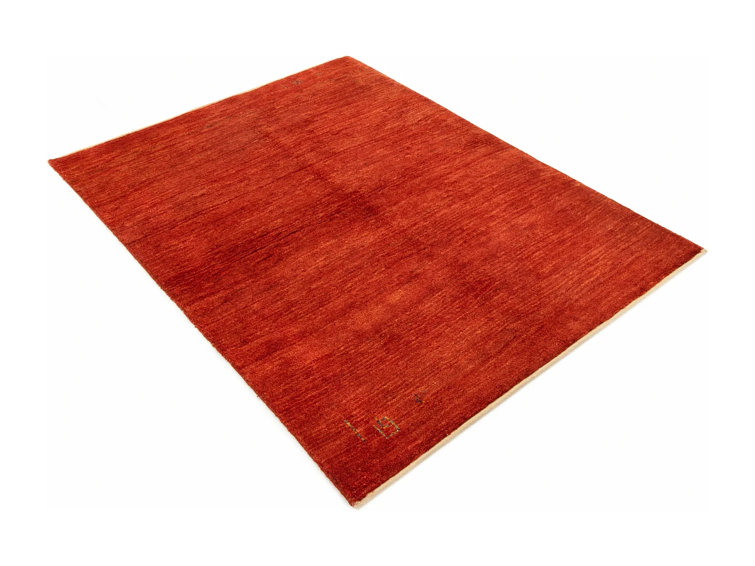 Tapis de laine 129x171 rouge Gabbeh