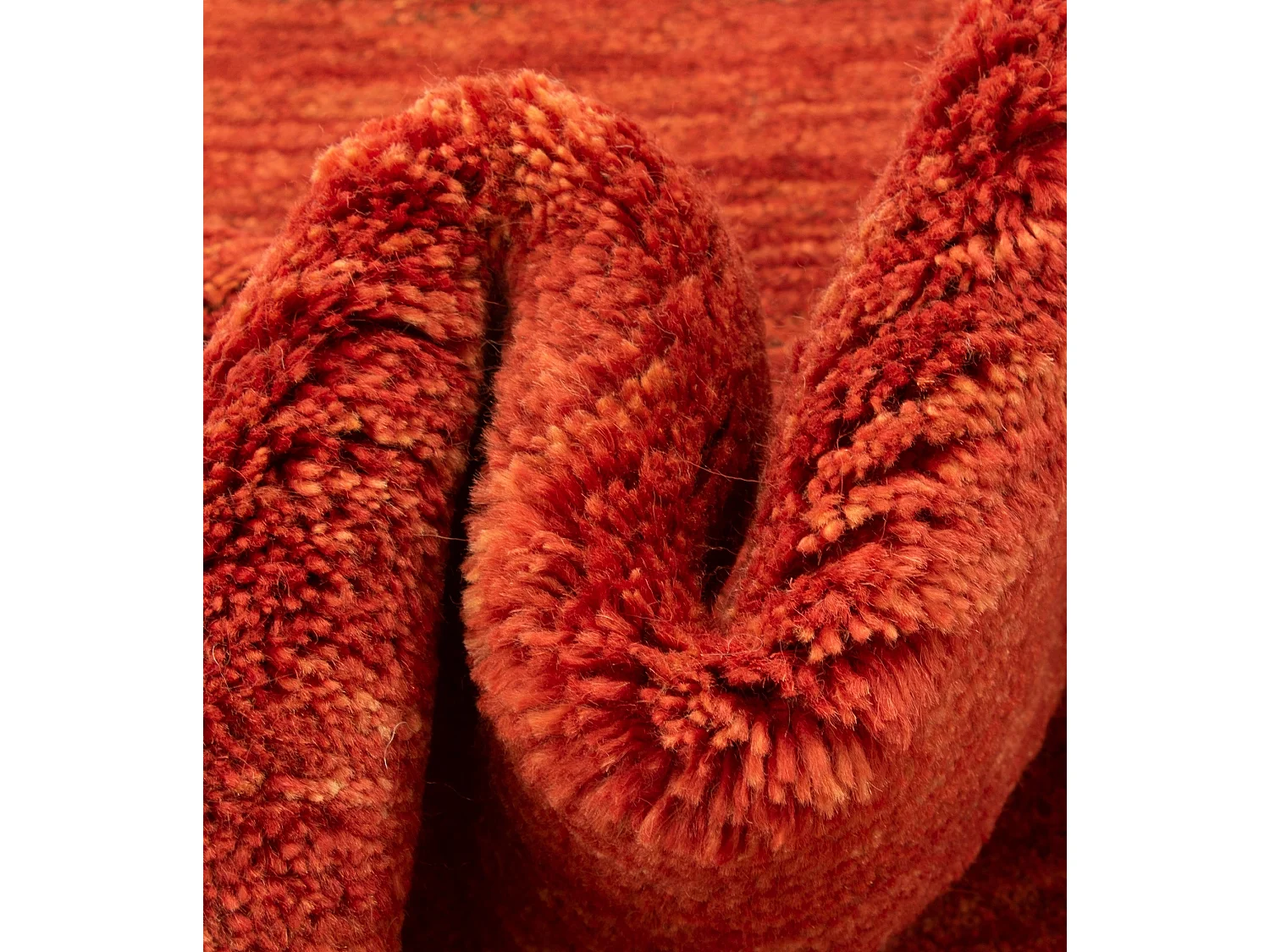 Tapis de laine 129x171 rouge Gabbeh