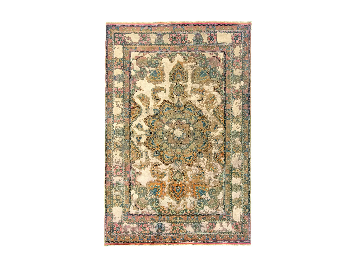 Tapis de laine 183x285 vert Vintage Royal