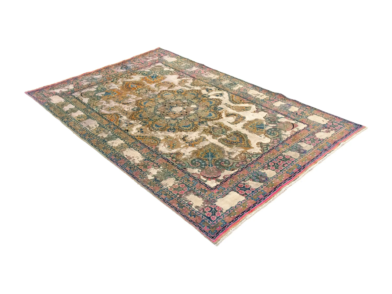 Tapis de laine 183x285 vert Vintage Royal