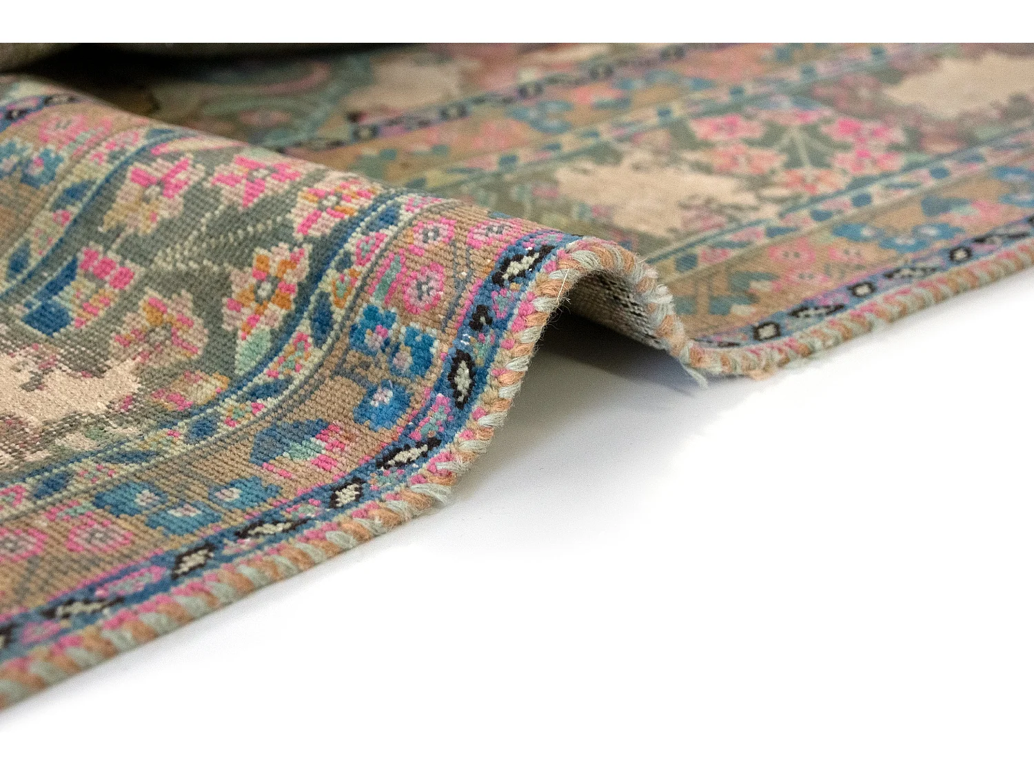 Tapis de laine 183x285 vert Vintage Royal