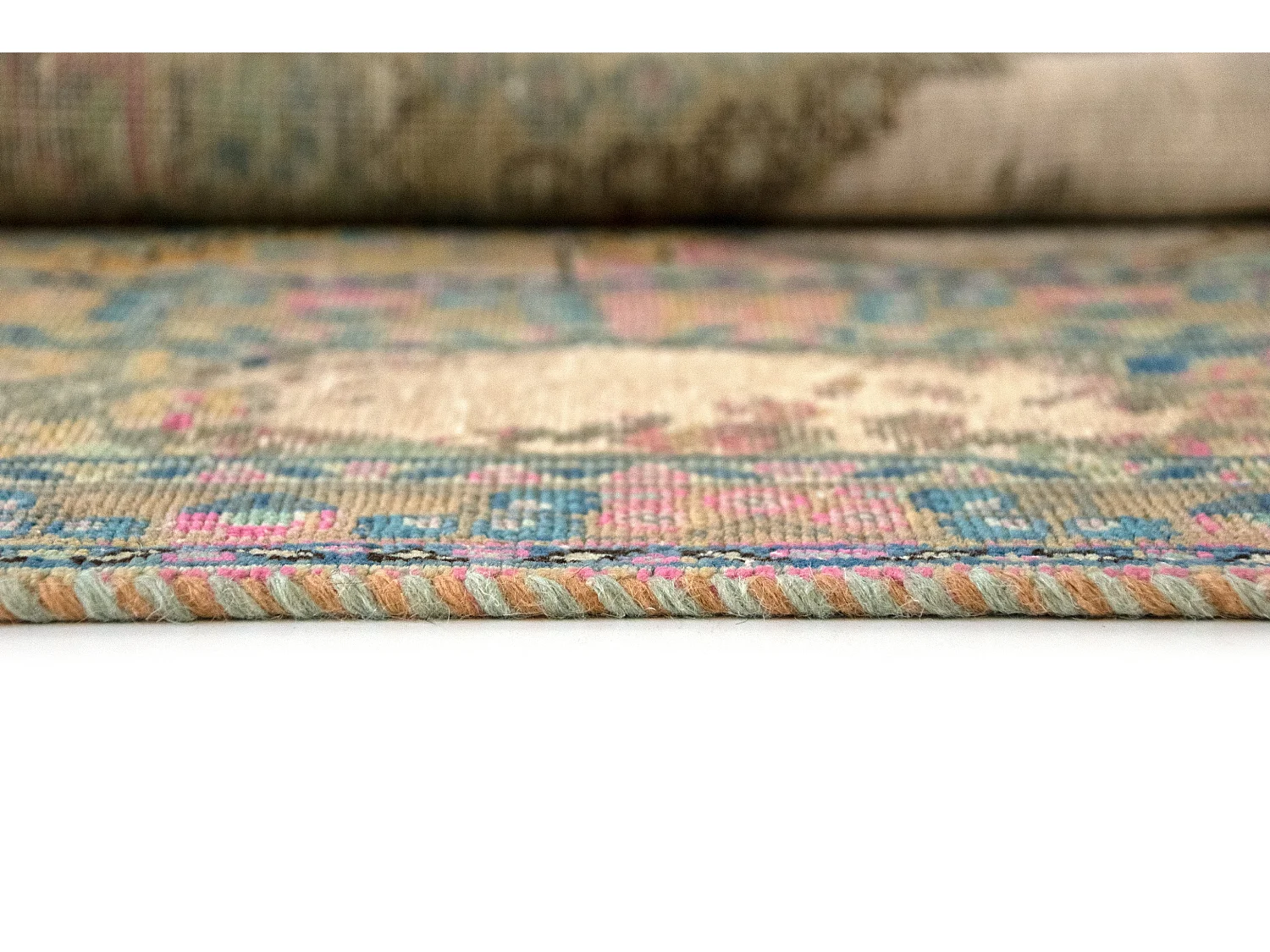 Tapis de laine 183x285 vert Vintage Royal