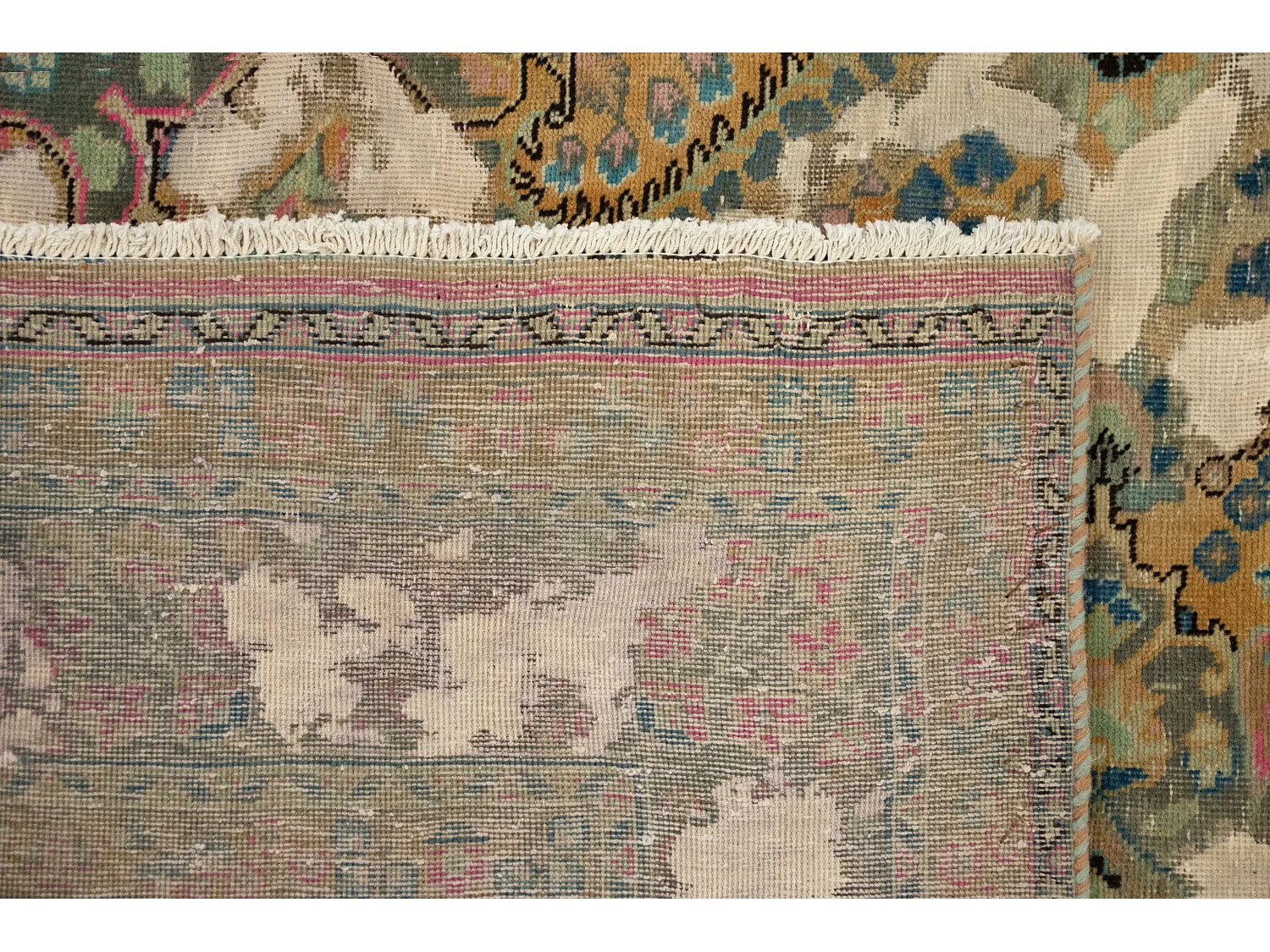 Tapis de laine 183x285 vert Vintage Royal