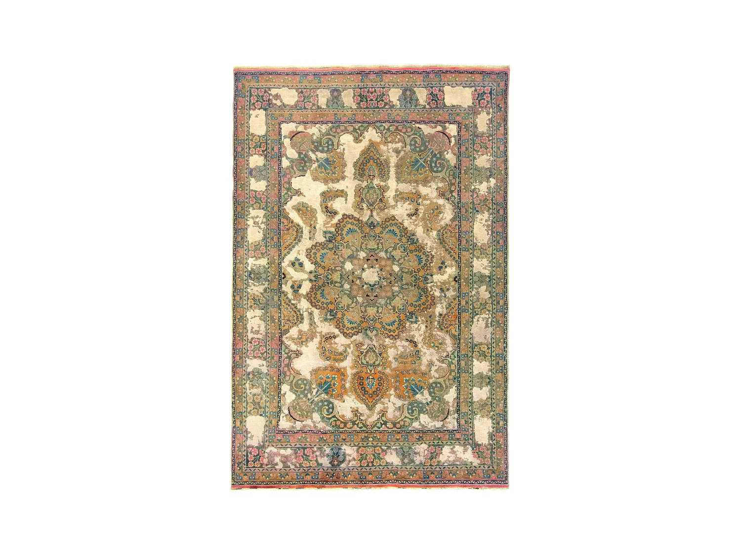 Tapis de laine 183x285 vert Vintage Royal