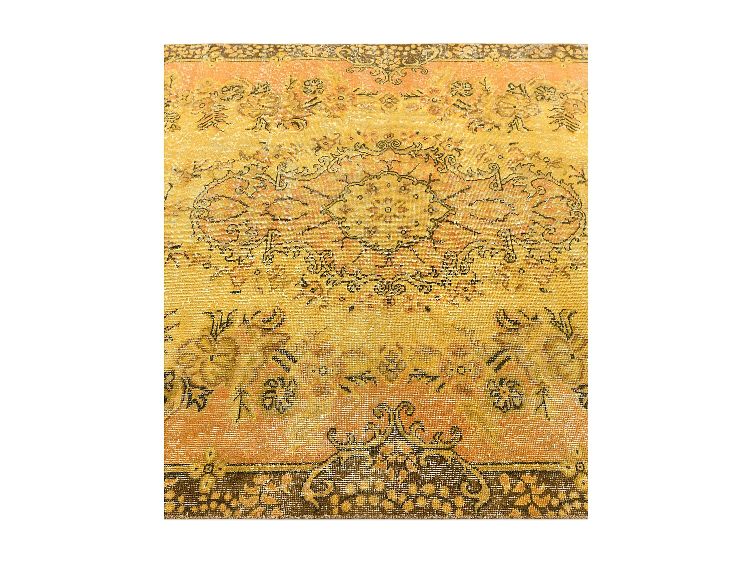 Tapis de laine 155x292 jaune Ultra Vintage