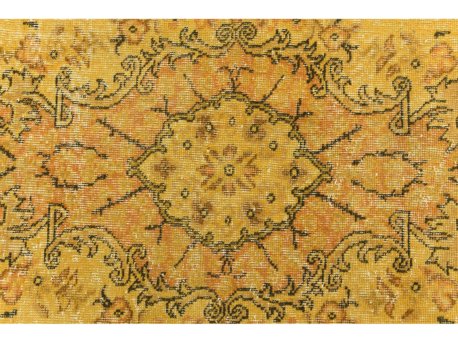 Tapis de laine 155x292 jaune Ultra Vintage