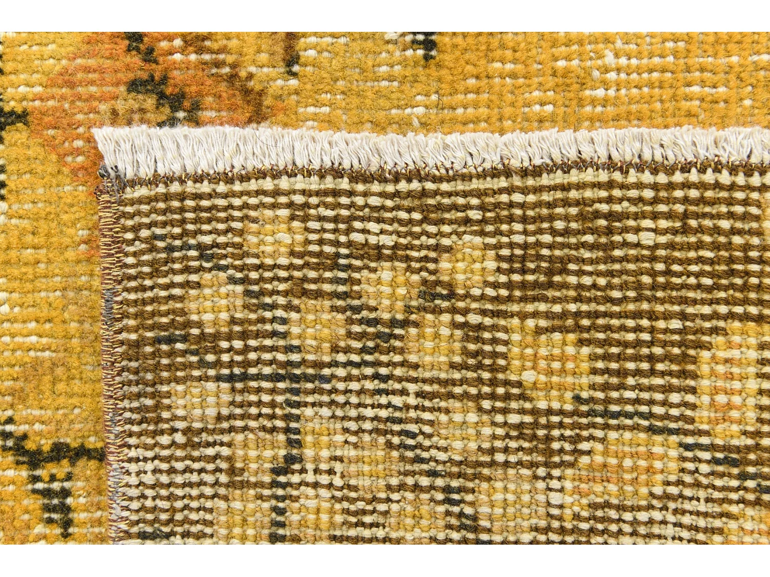 Tapis de laine 155x292 jaune Ultra Vintage