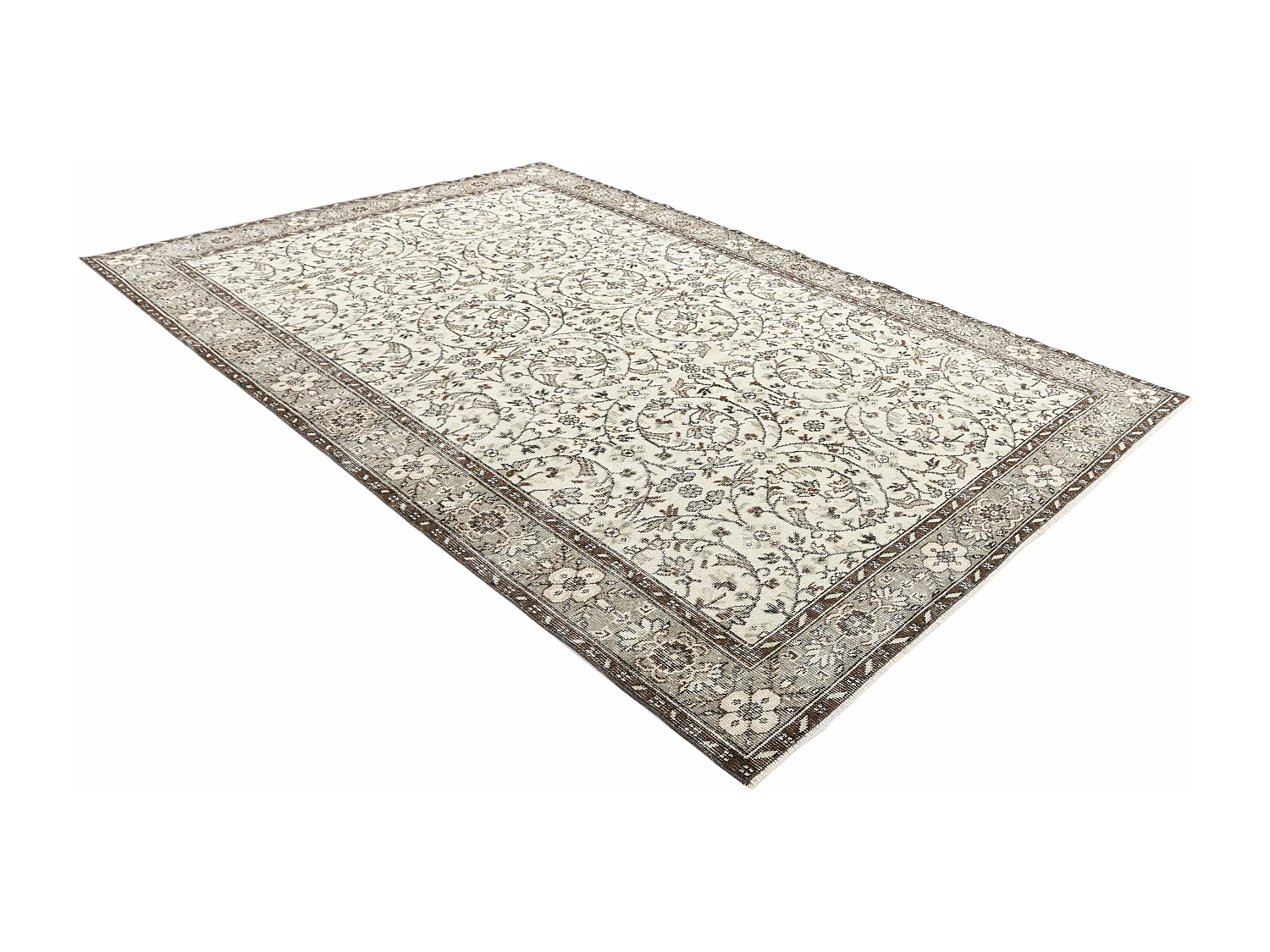 Wollteppich 178x292 Beige Ultra Vintage