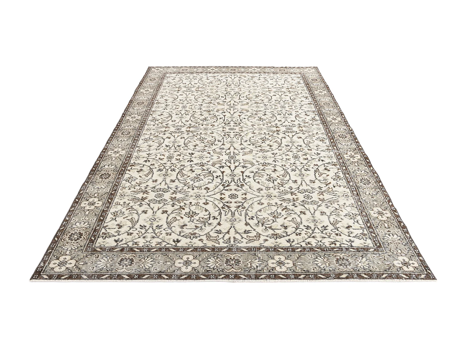 Tapis de laine 178x292 beige Ultra Vintage