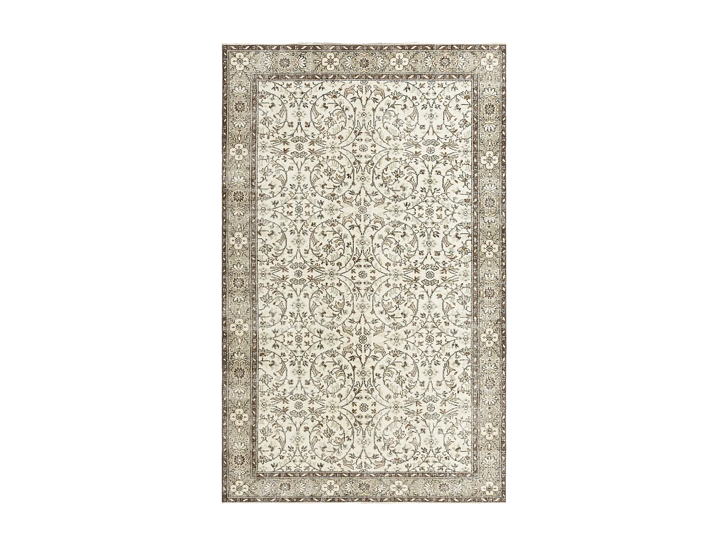 Tapis de laine 178x292 beige Ultra Vintage
