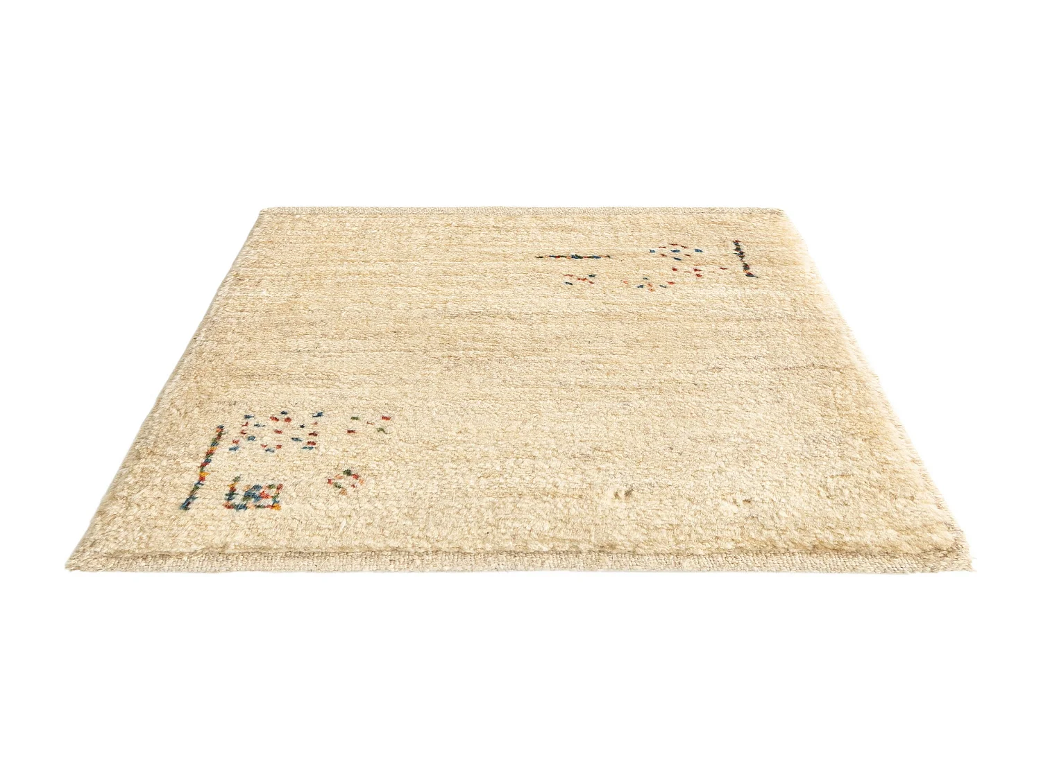 Tappeto in lana 45x50 beige Gabbeh