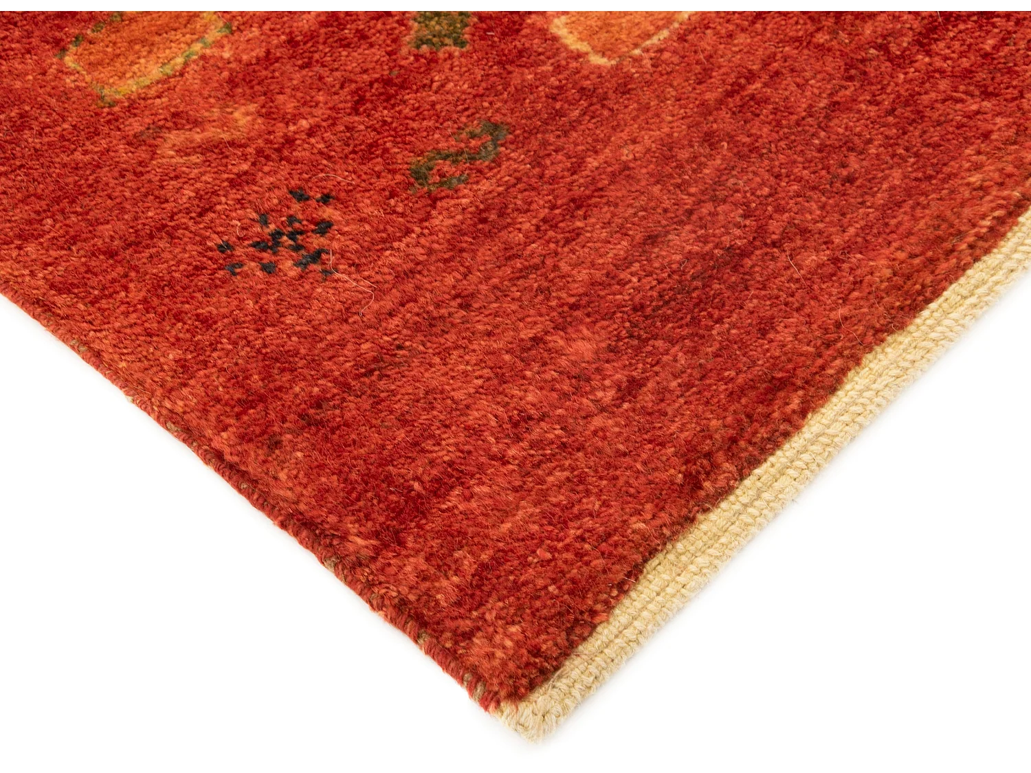 Tapis de laine 101x160 rouge Gabbeh