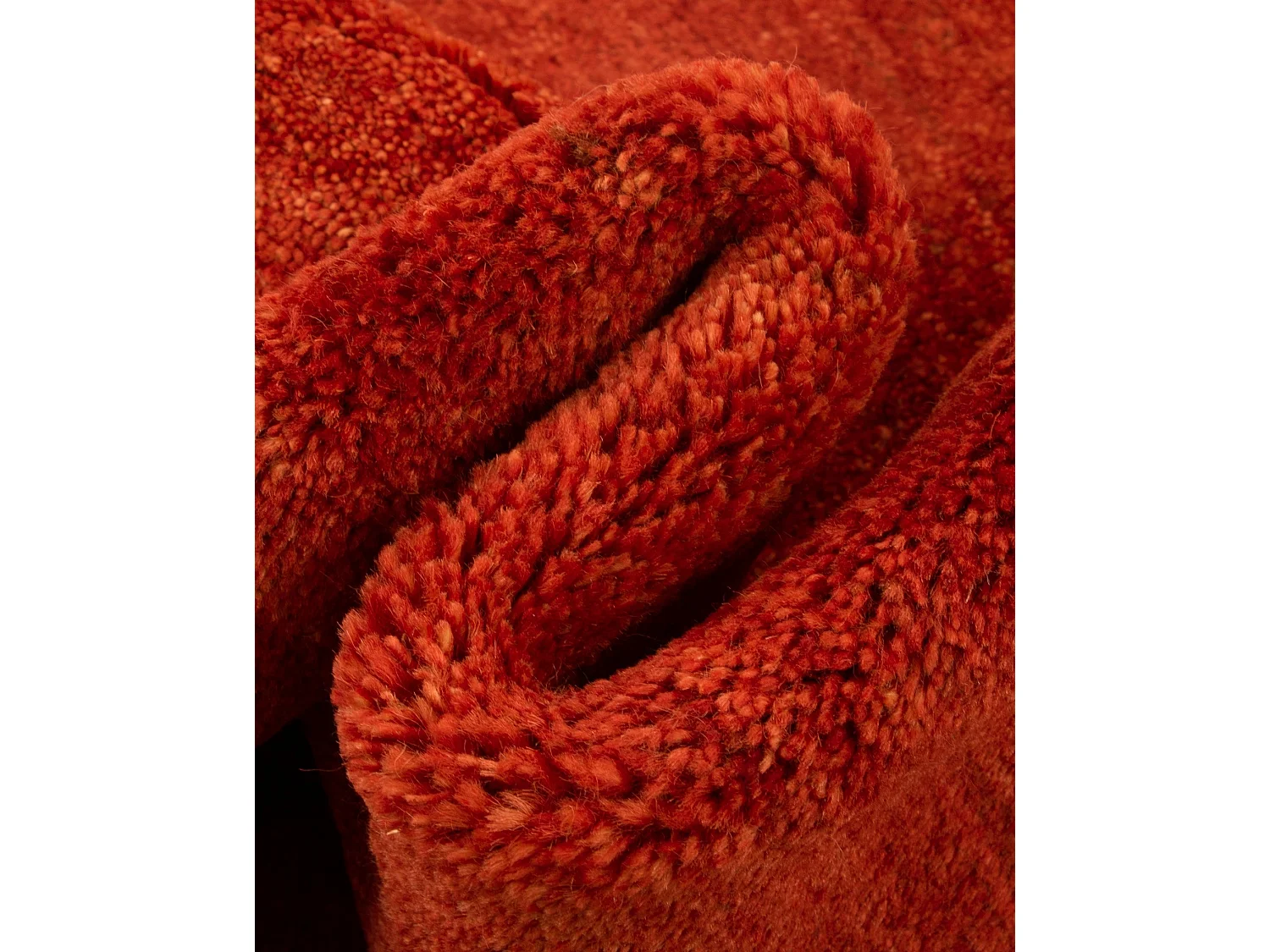 Tapis de laine 101x160 rouge Gabbeh