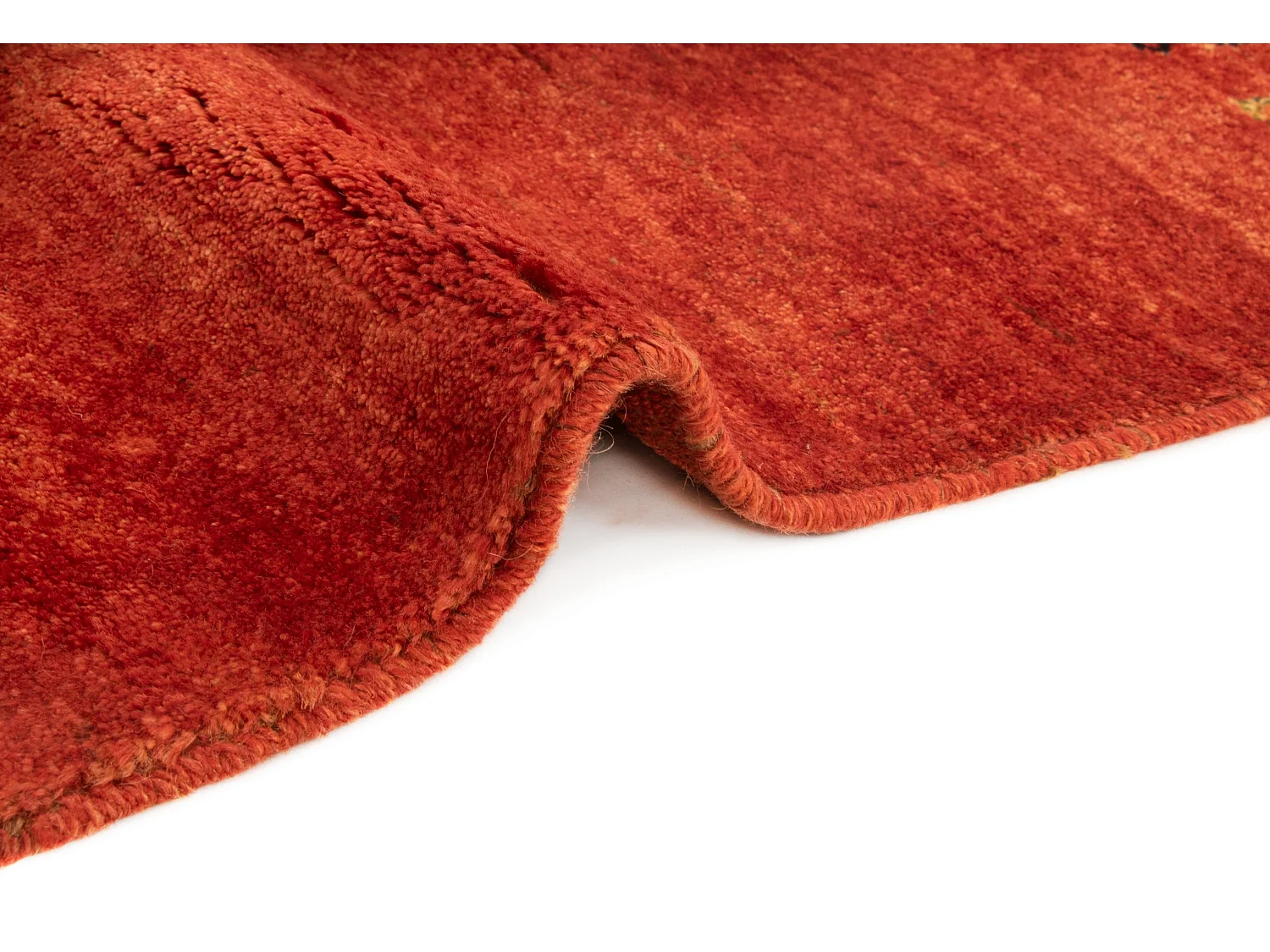 Tapis de laine 101x160 rouge Gabbeh