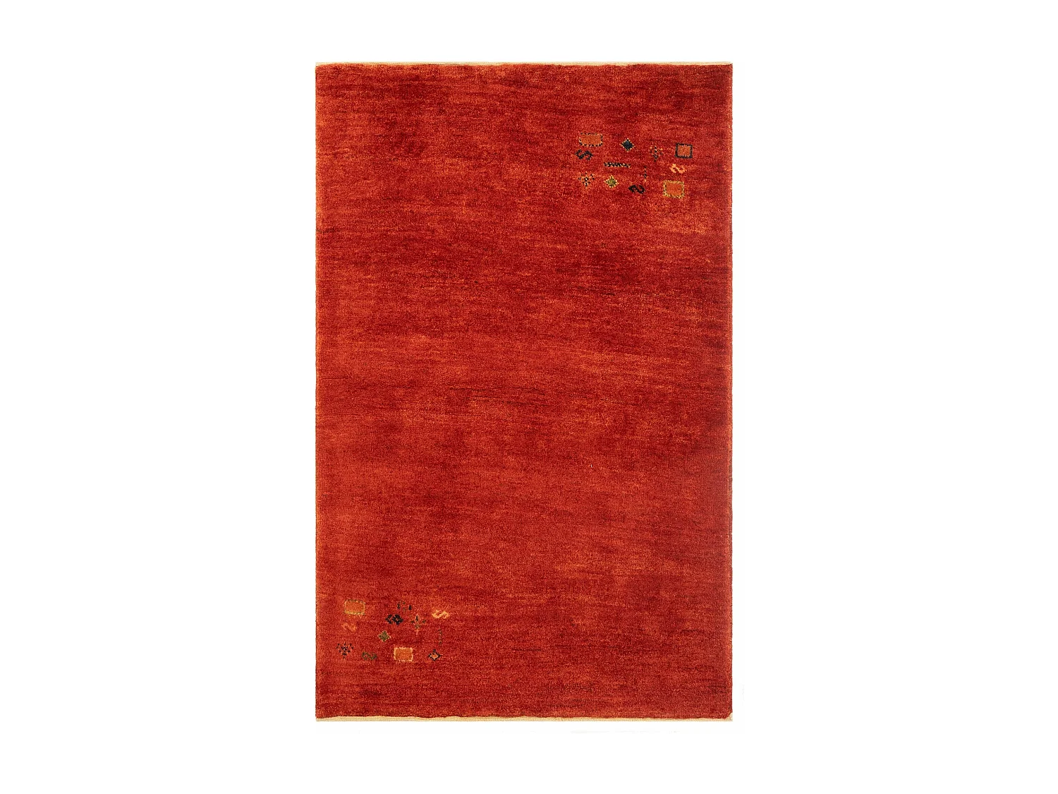 Wollteppich 101x160 Rot Gabbeh