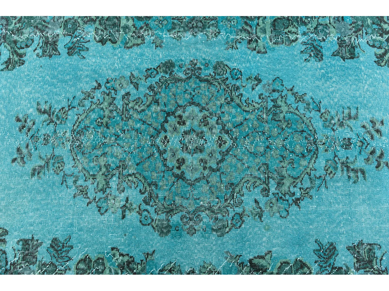 Wollteppich 165x277 Türkis Ultra Vintage