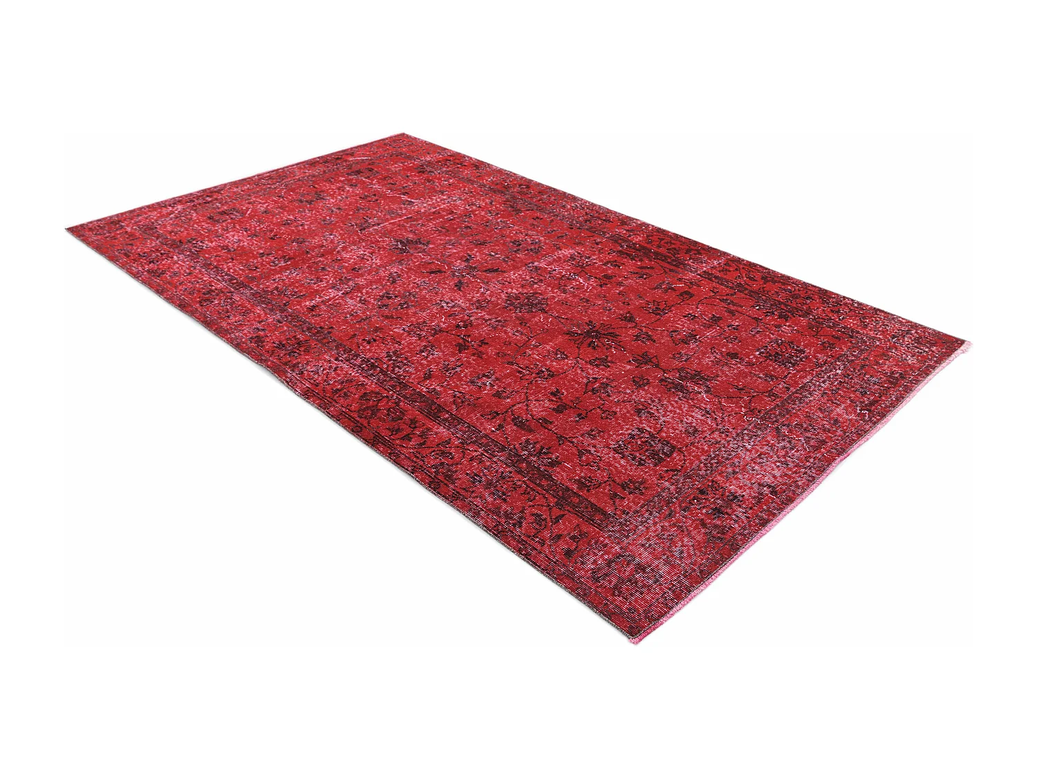 Wollteppich 137x257 Rot Ultra Vintage