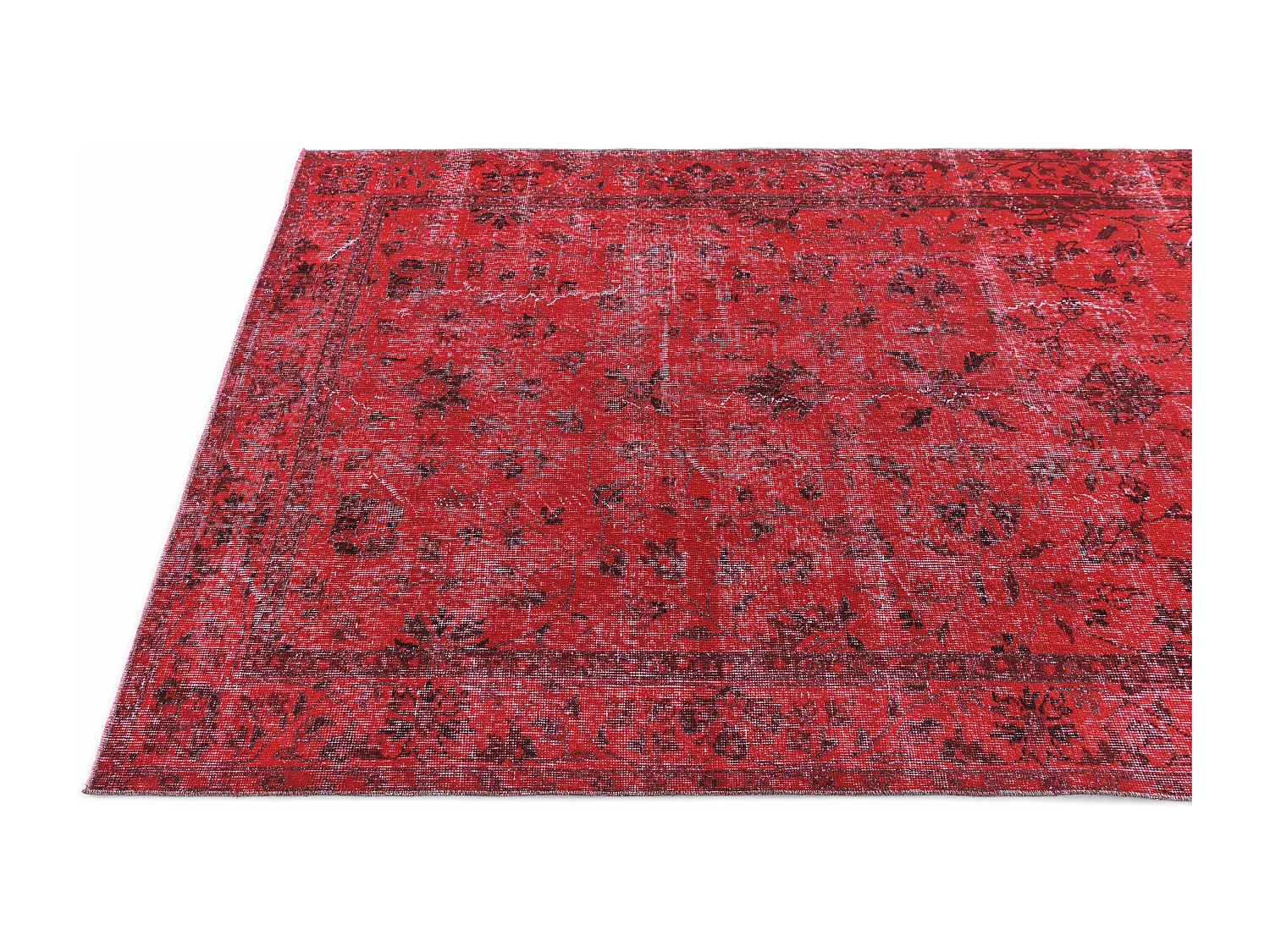 Wollteppich 137x257 Rot Ultra Vintage