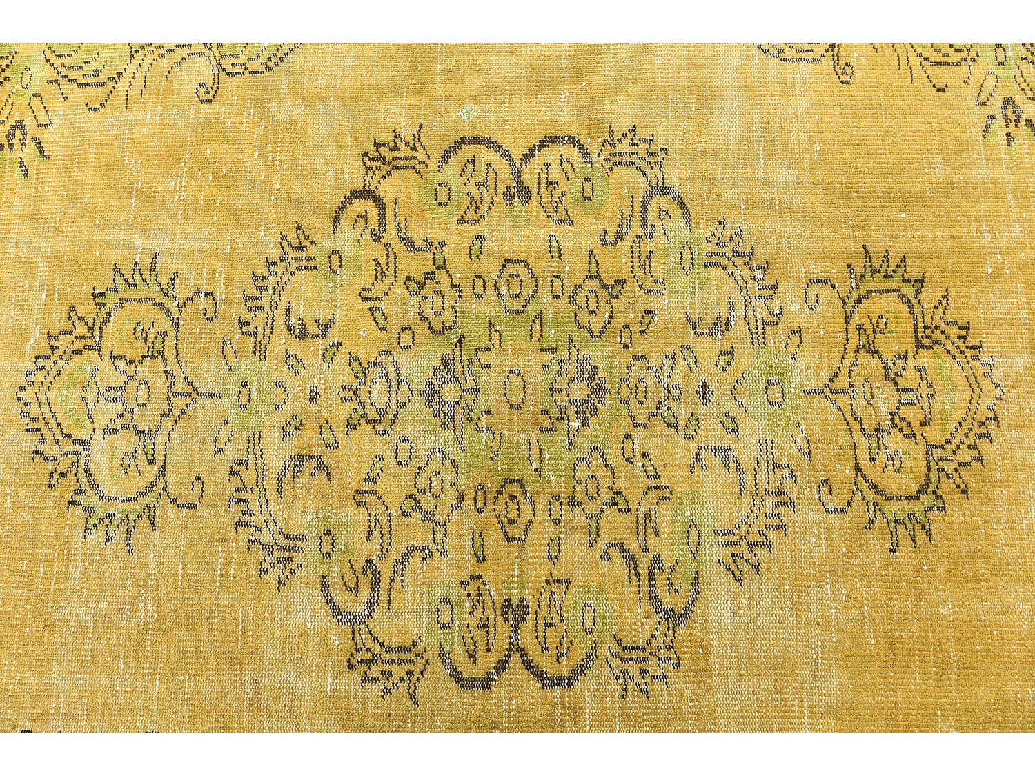 Tappeto in lana 183x305 giallo Ultra Vintage