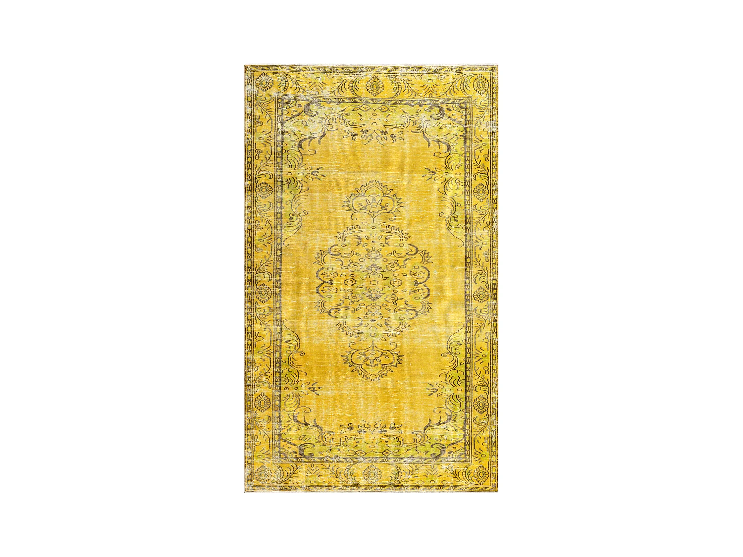 Wollteppich 183x305 Gelb Ultra Vintage