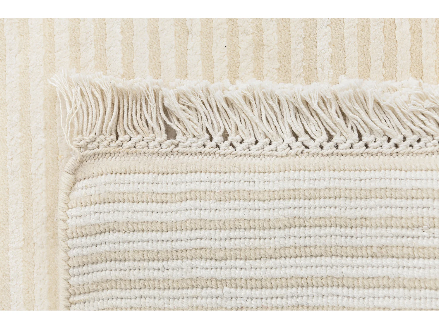 Tapis de couloir en laine 76x399 beige Darya