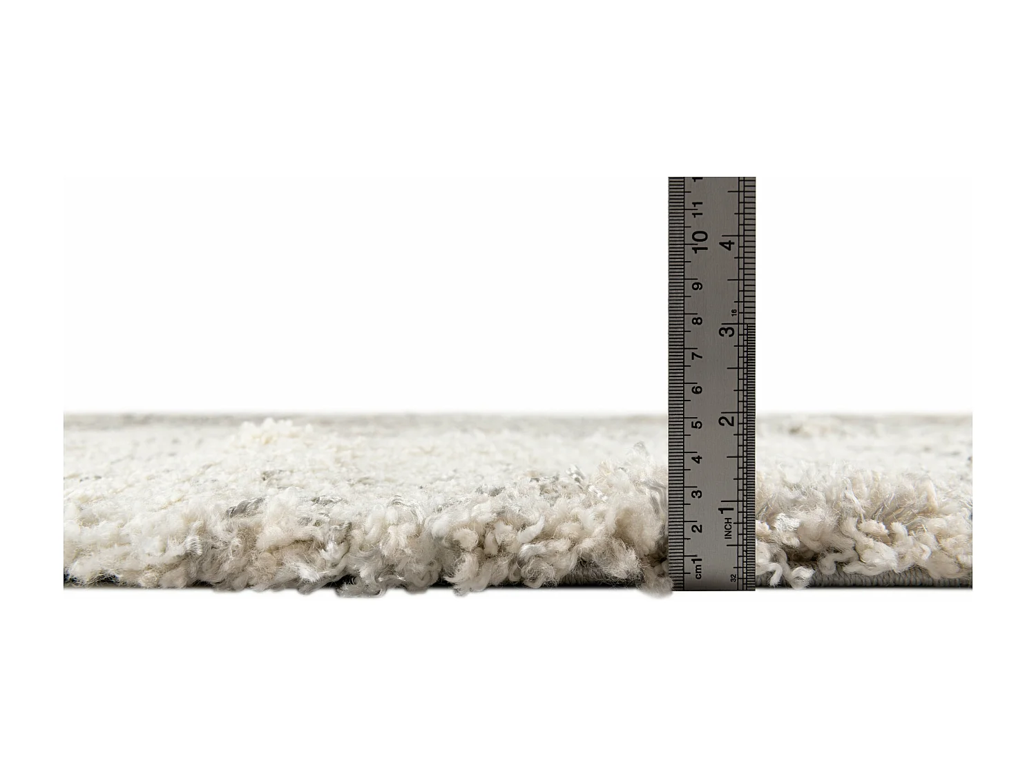 Tapis shaggy 125x125 beige - brun Lachen Haze