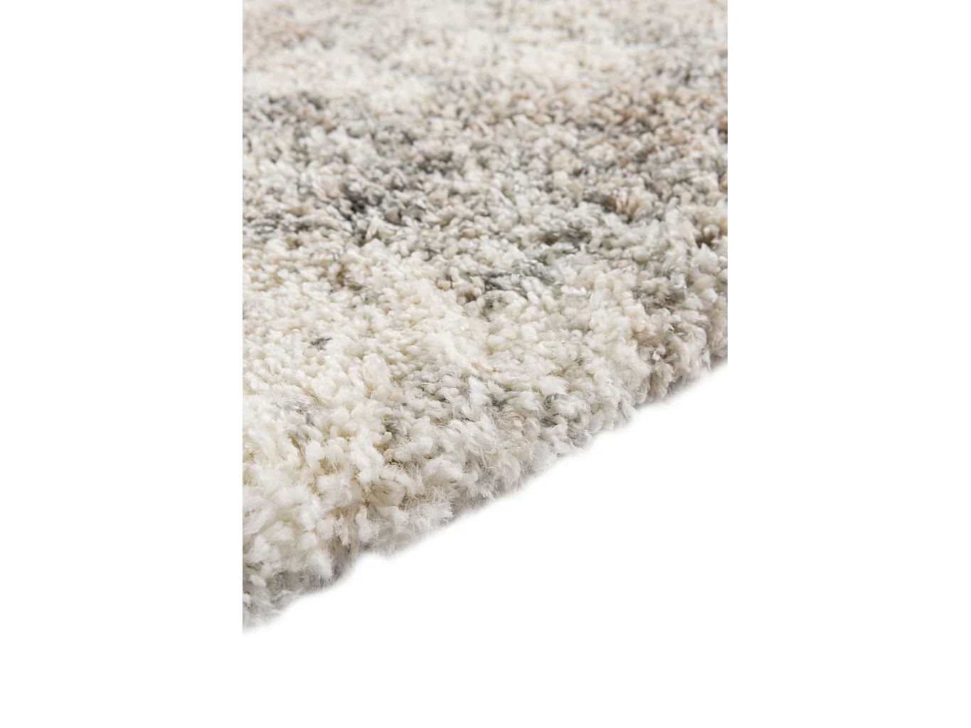 Tapis shaggy 125x125 beige - brun Lachen Haze