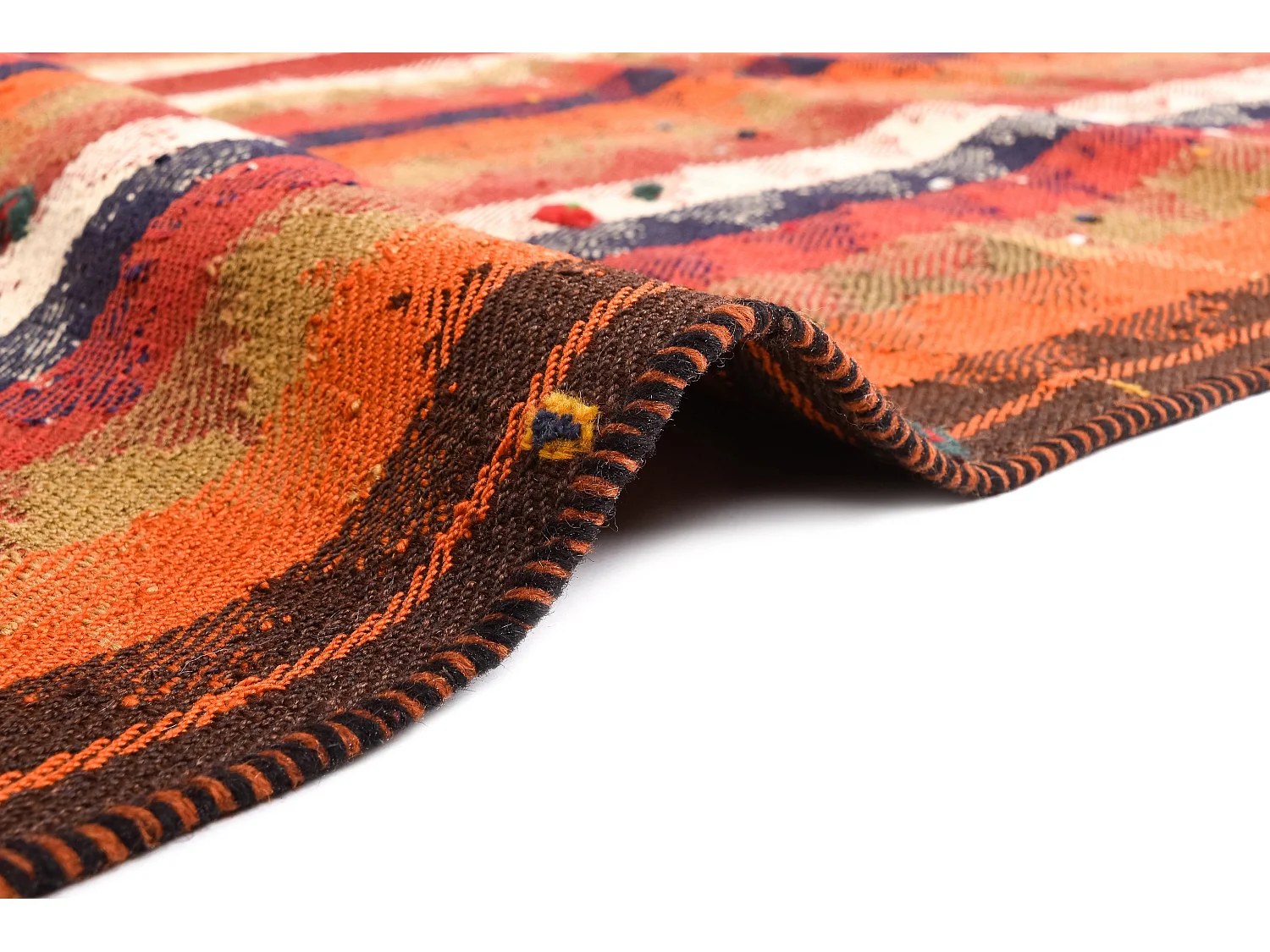 Wollteppich 128x174 Orange Jajim