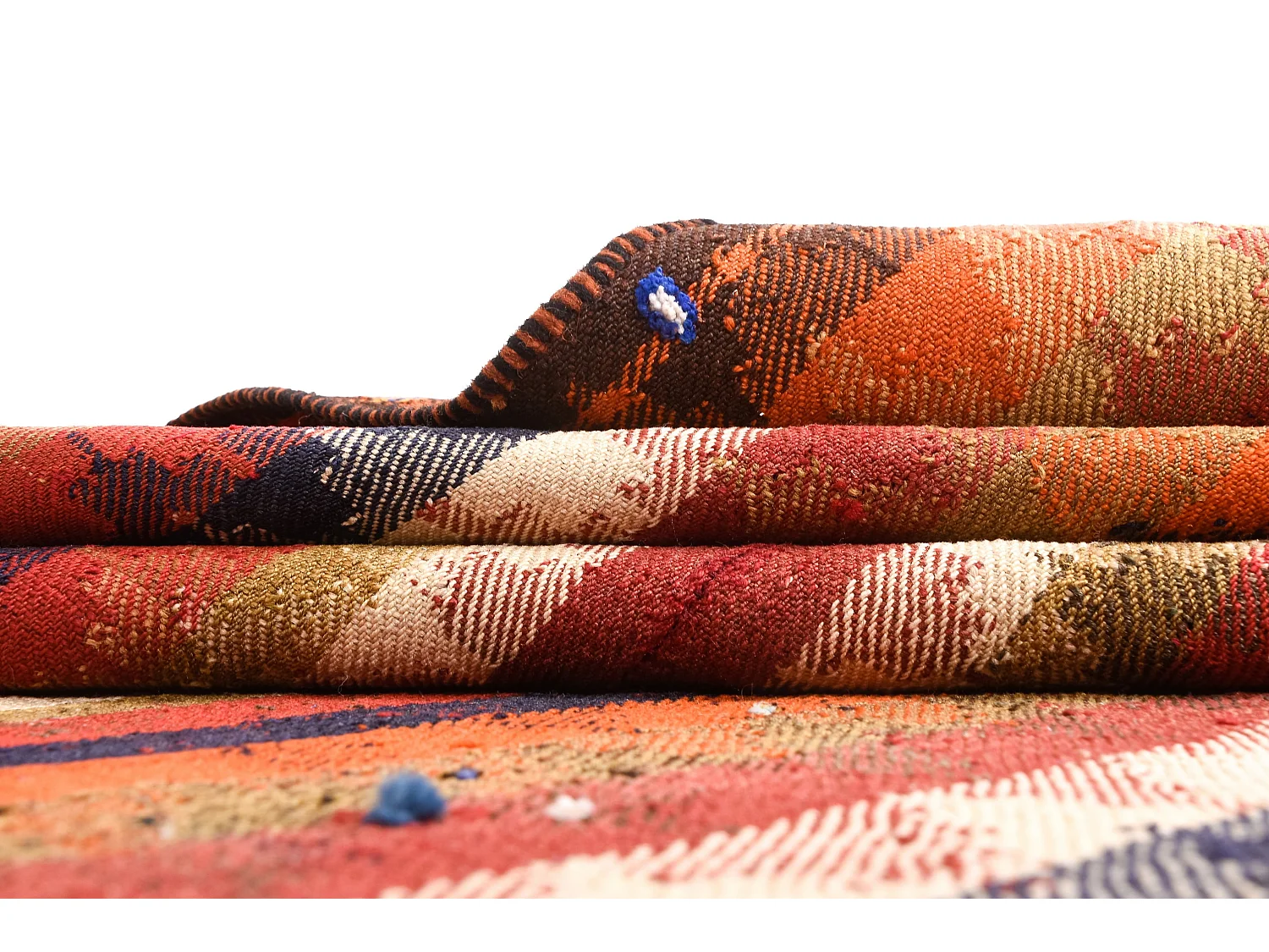 Wollteppich 128x174 Orange Jajim