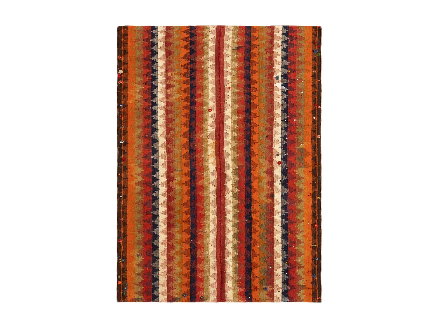 Wollteppich 128x174 Orange Jajim