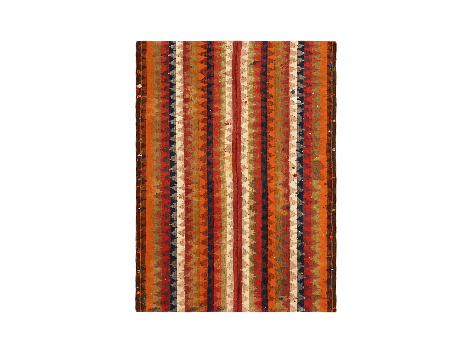 Tapis de laine 128x174 orange Jajim