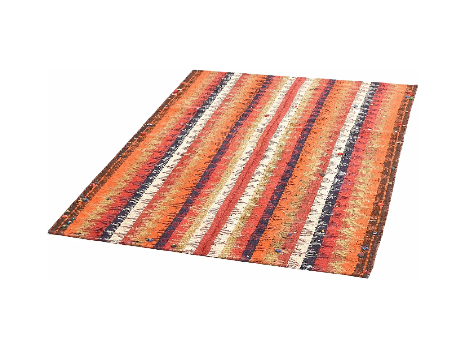 Tappeto in lana 128x174 arancia Jajim