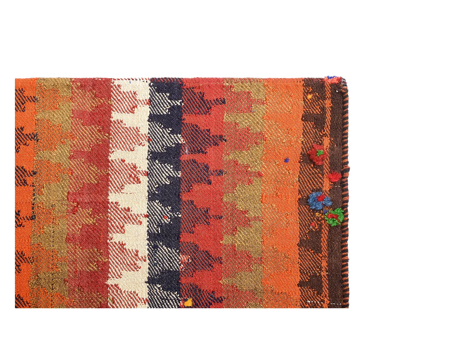 Tappeto in lana 128x174 arancia Jajim