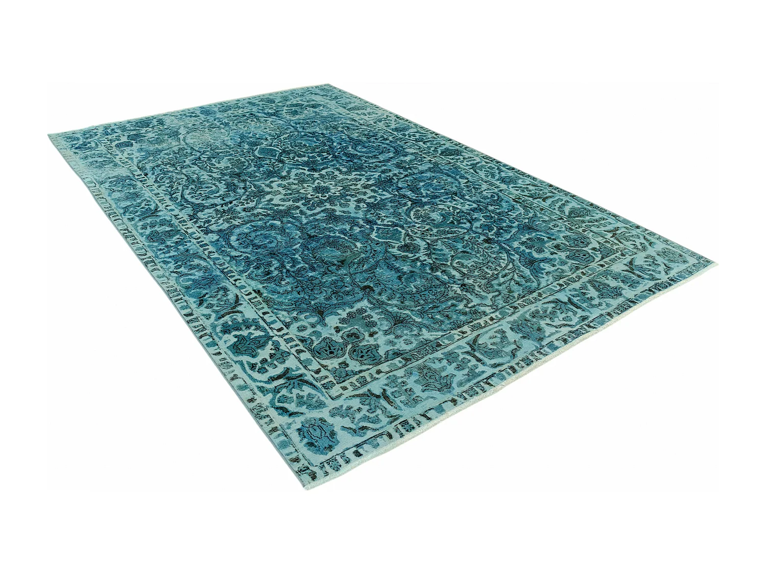 Wollteppich 203x303 Grün Vintage Royal