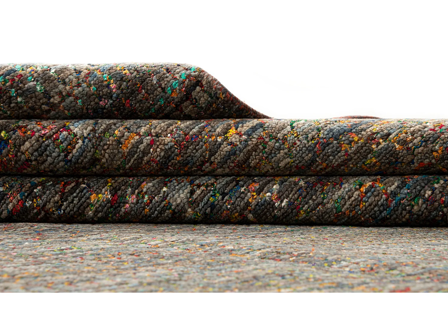 Tapis de laine 252x353 gris Agra