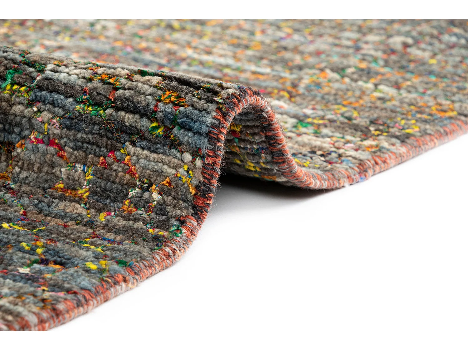 Tapis de laine 252x353 gris Agra